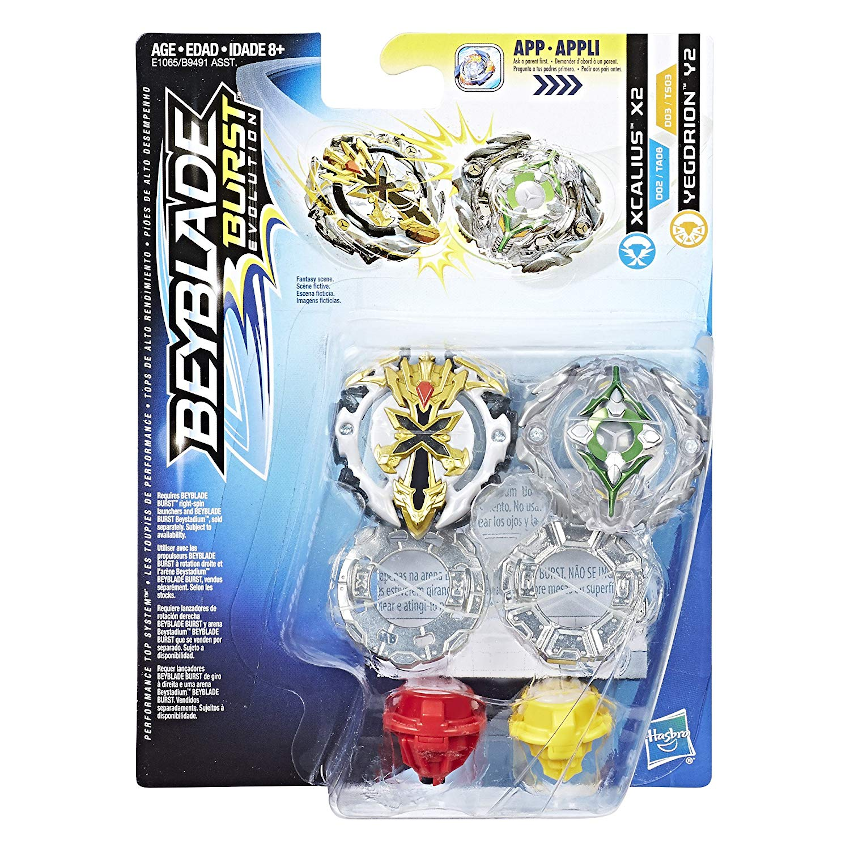 Beyblade Burst Evolution Dual Pack Xcalius X2 and Yegdrion Y2