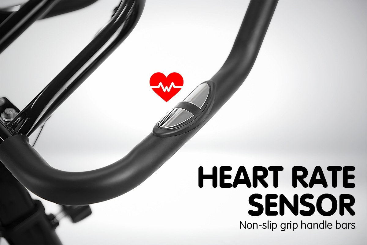 Powertrain Home Gym Flywheel Exercise Spin Bike - Black