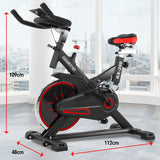 Powertrain RX-200 Exercise Spin Bike Cardio Cycling - Red