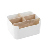 Bano Organiser 5 Section Bamboo Bathroom/Home Storage Box