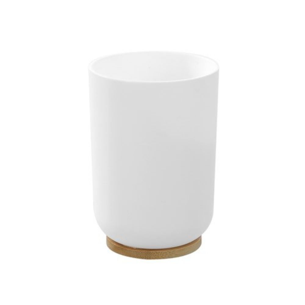 2 Pack x Bano Bathroom Cup 330mL - Bamboo Base