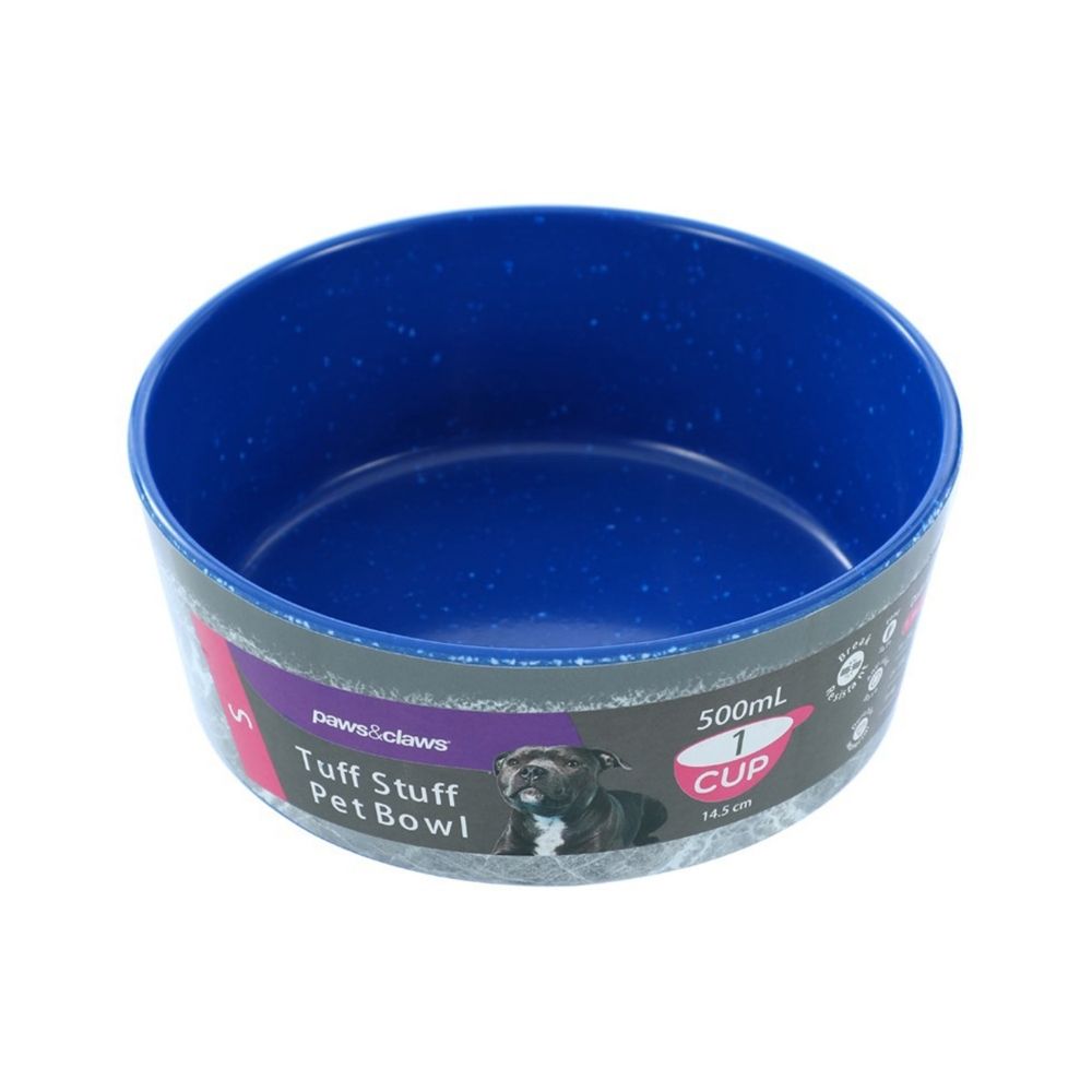 Paws & Claws Tuff Stuff Pet Bowl - Assorted Colours