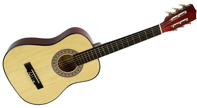 Childrens Guitar Wooden Karrera 34in Acoustic - Natural