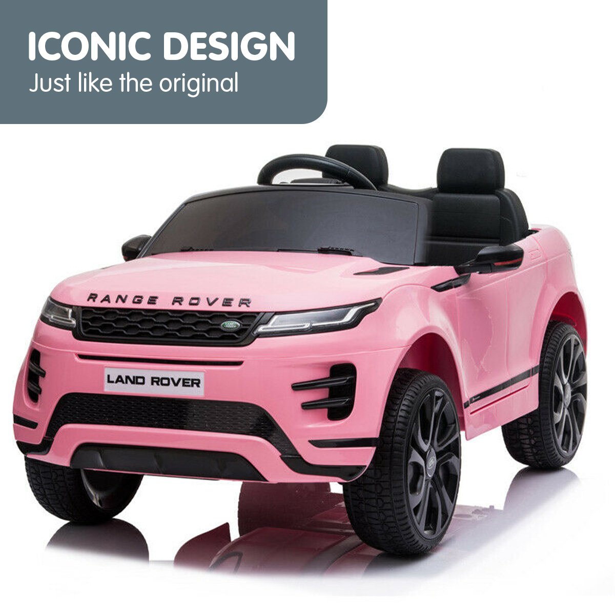 Land Rover Licensed Kids Electric Ride On Car Remote Control - Pink