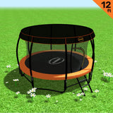 Kahuna Trampoline 12 ft with  Roof-Orange