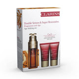 Clarins Double Serum & Super Restorative Age Defying Set - 3 Piece