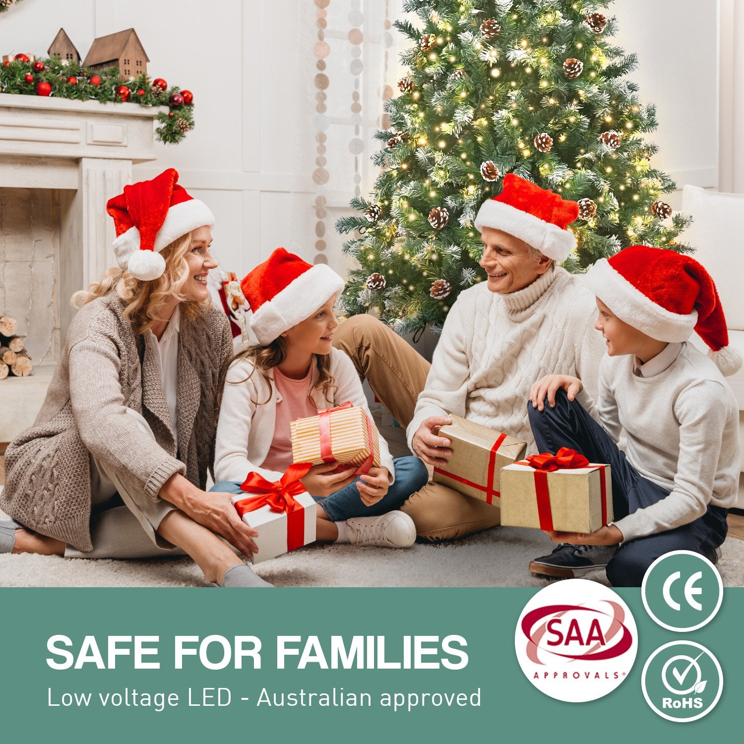 Christabelle 1.8m Pre Lit LED Christmas Tree with Pine Cones