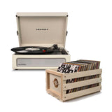 Crosley Voyager 3-Speed Portable Turntable + Free Record Storage Crate