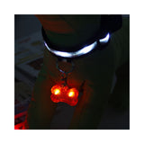 LED Light Bone Pet Collar Pendant