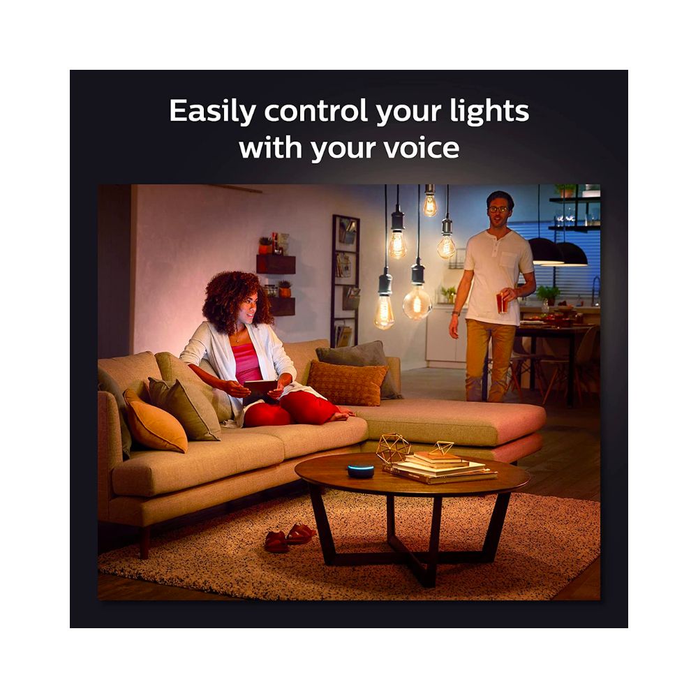 Philips Hue Vintage A60 Filament Smart Bulb E27 - White Ambiance