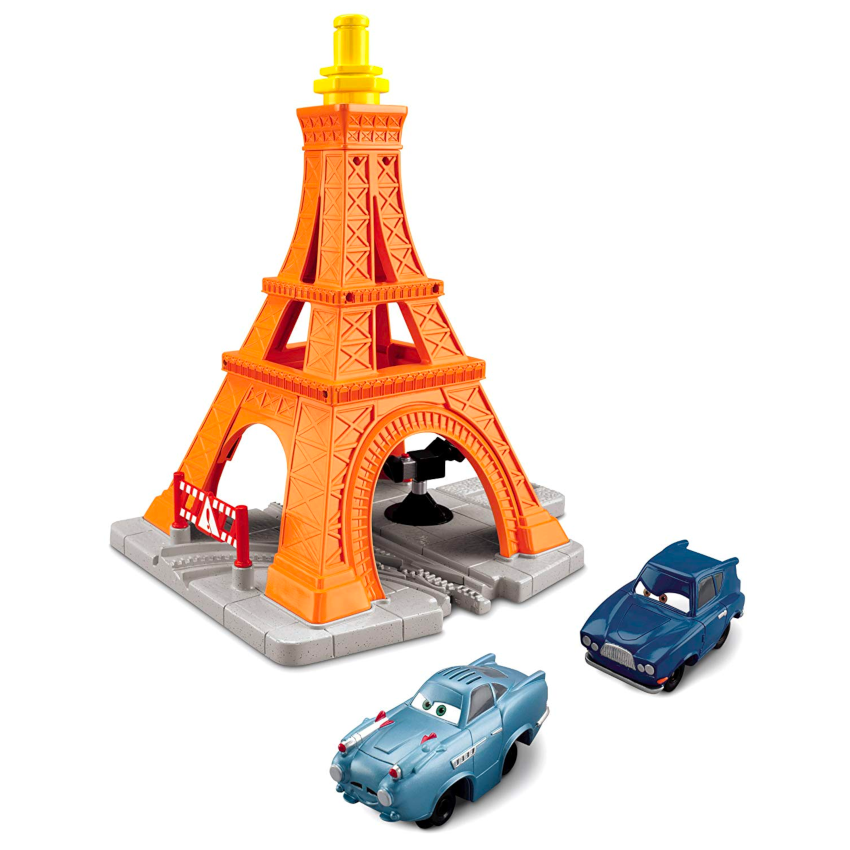 Fisher Price GeoTrax Disney Cars 2 Eiffel Tire Crash