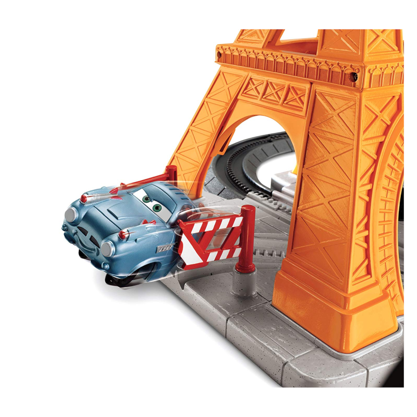 Fisher Price GeoTrax Disney Cars 2 Eiffel Tire Crash