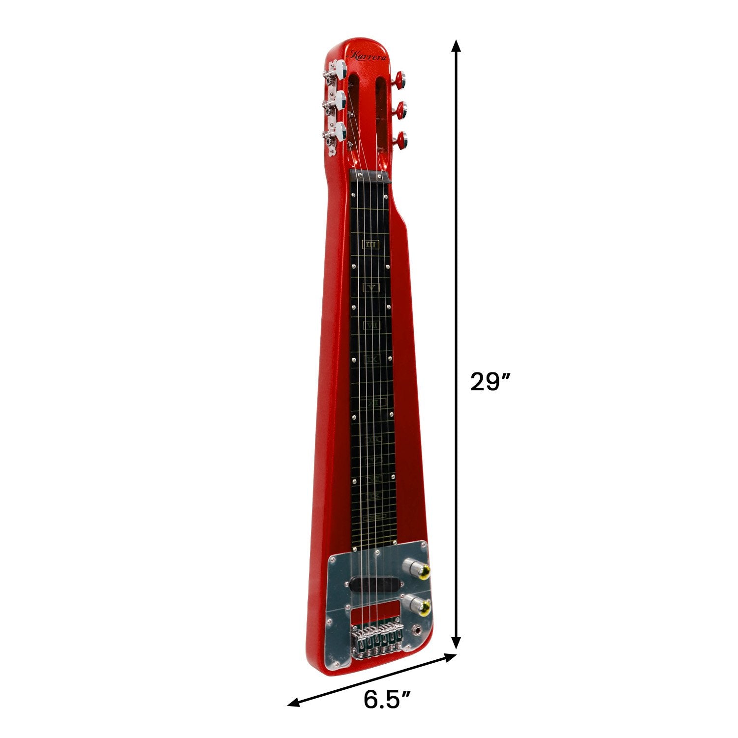 Karrera 6-String Steel Lap Guitar - Metallic Red