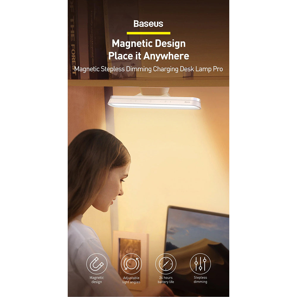Baseus Magnetic LED Desk Light - White