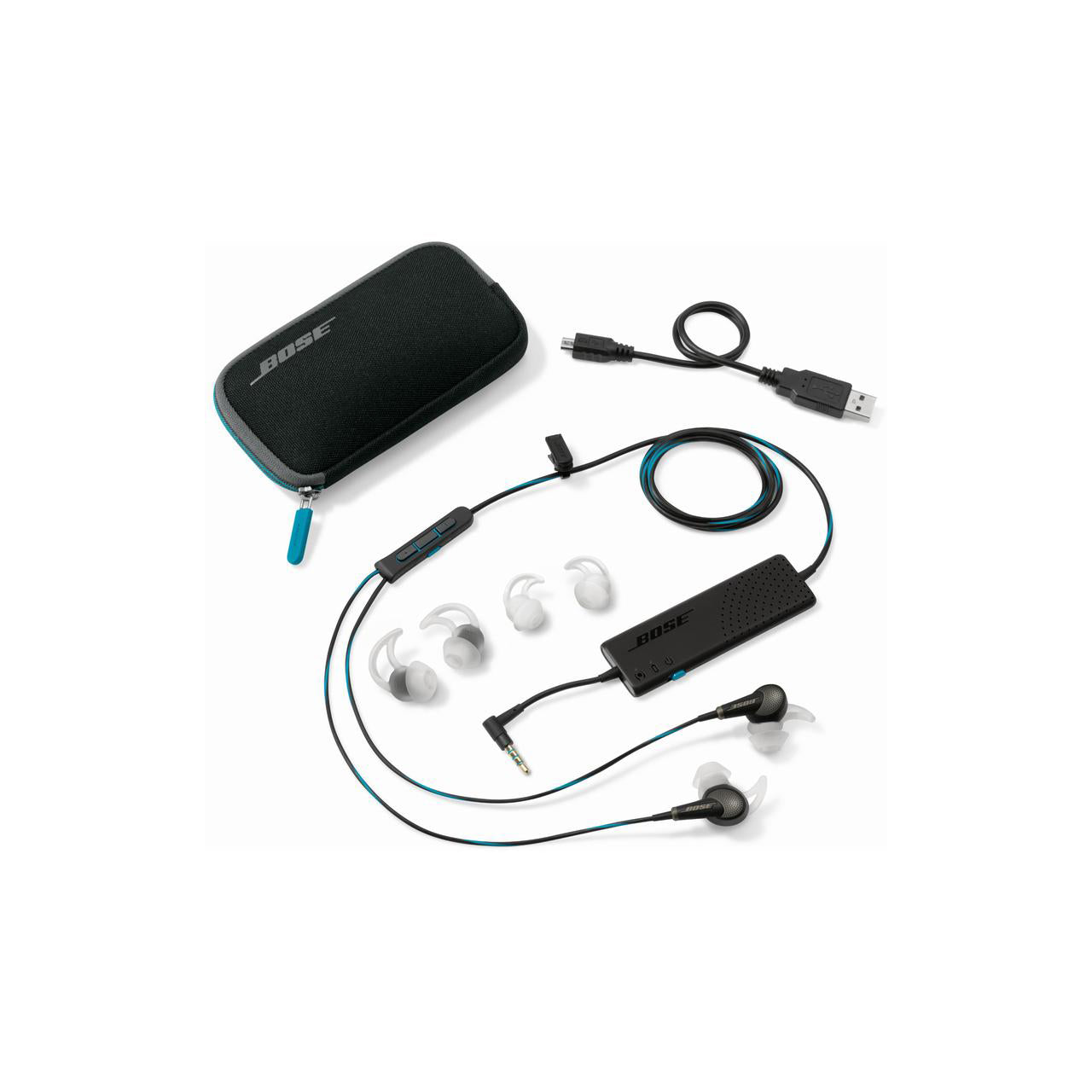 Bose QuietComfort 20 Acoustic Noise Cancelling Headphones For Apple Devices - Black