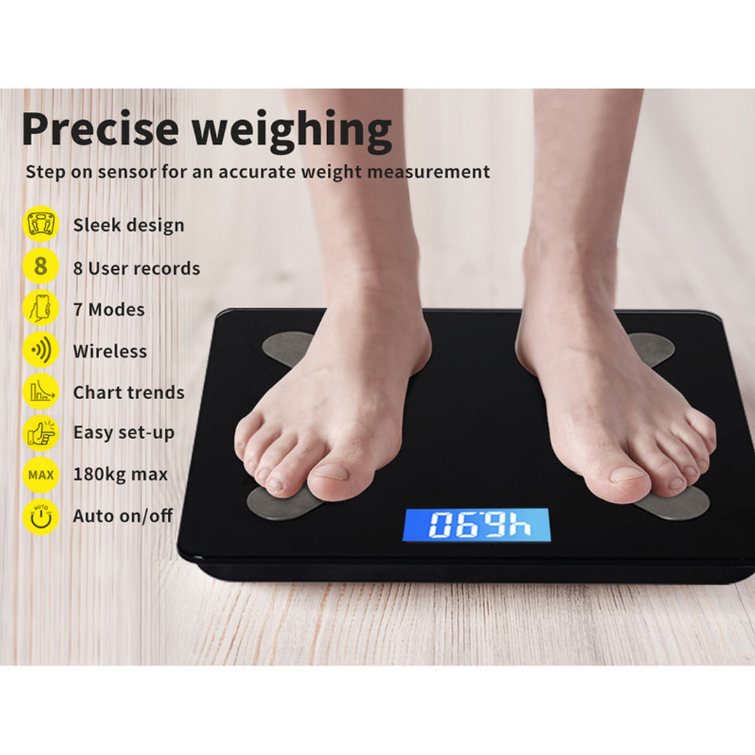 Digital Bluetooth Bathroom Scale and BMI Monitor