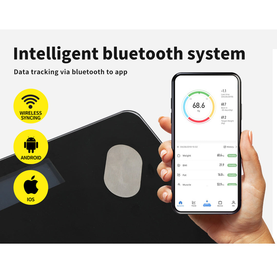 Digital Bluetooth Bathroom Scale and BMI Monitor