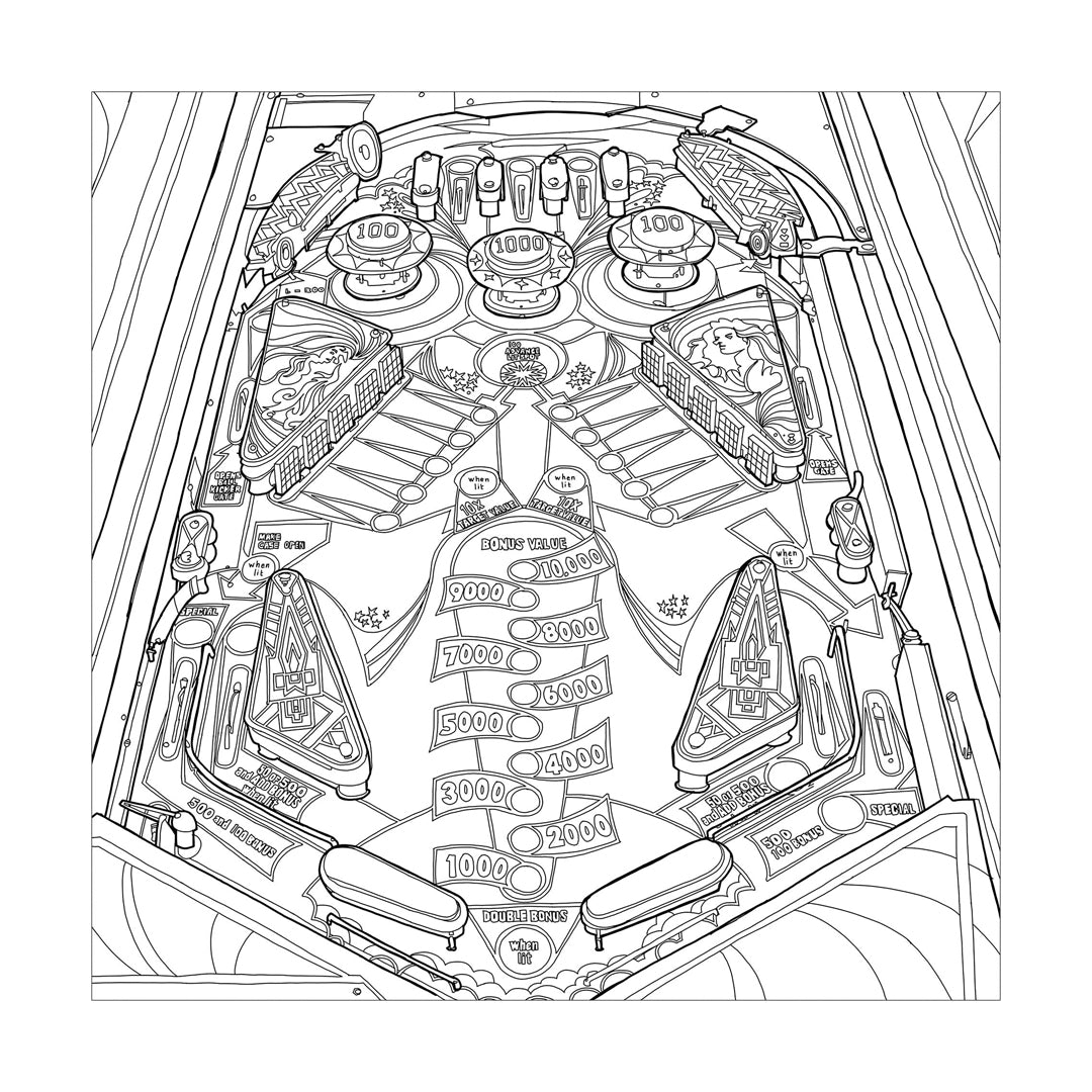 Fantastic Machines Colouring Book