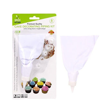 Cake Decoration Piping Kit - 6 Piece