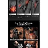 Electric Massage Gun With 4 Heads Percussion