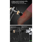 Electric Massage Gun With 4 Heads Percussion