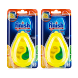 2 Pack x Finish Clip On Dishwasher Freshener Lemon Lime