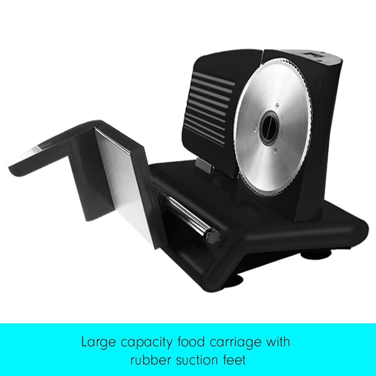 200W Pronti Deli and Food Electric Meat Slicer Blades Processor Black