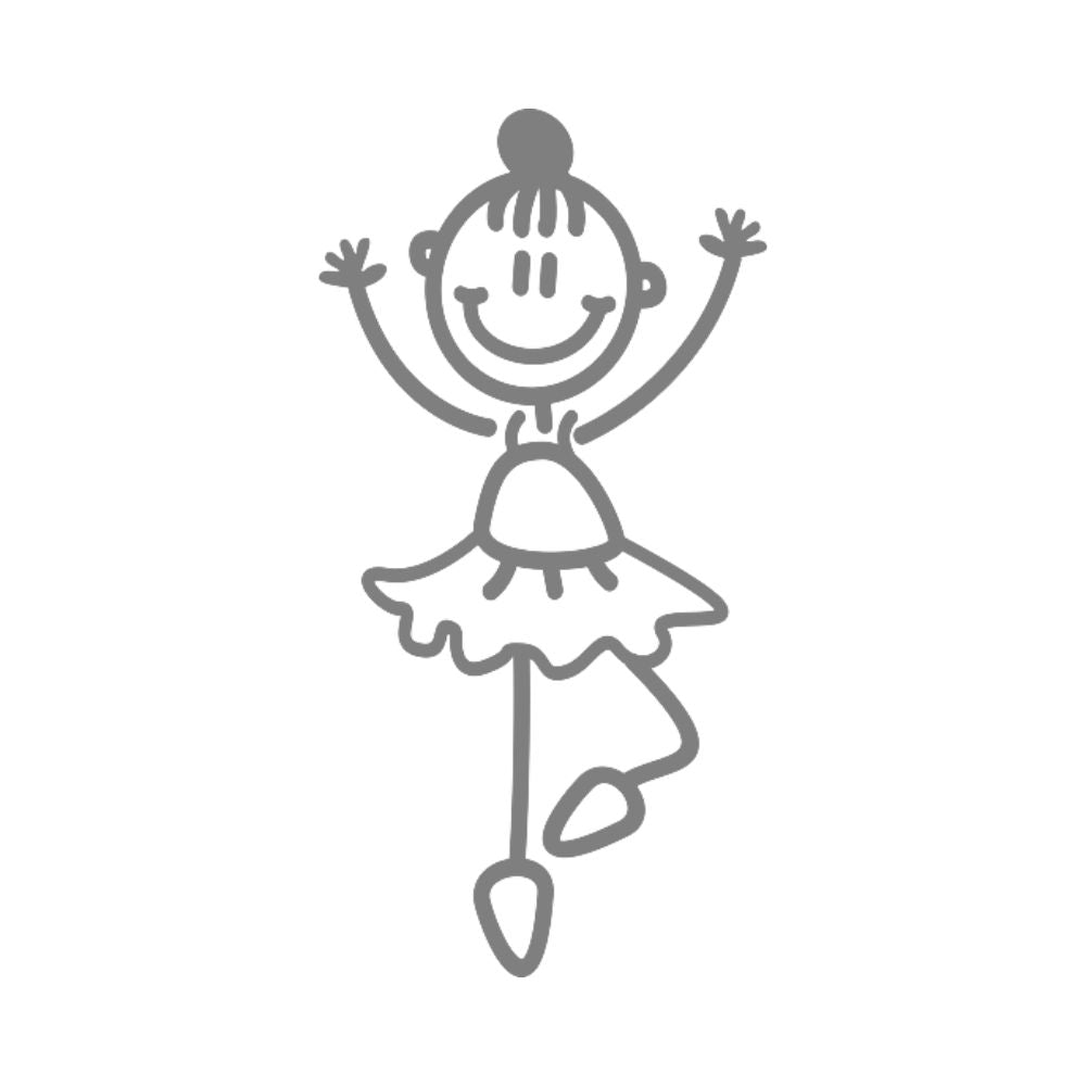 My Family Car Stickers - Girls