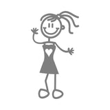 My Family Car Stickers - Girls