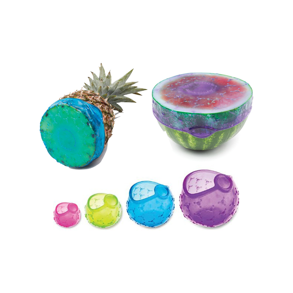 Reusable Stretchable Food Covers - Set of 4