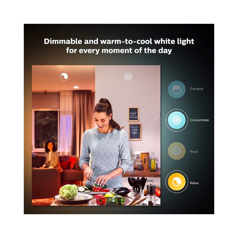 Philips Hue White Ambience 5W 350LM GU10 Downlight Smart Bulb