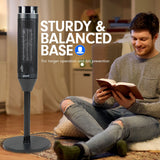 Pronti Electric Tower Heater 2000W Ceramic Portable Remote - Black