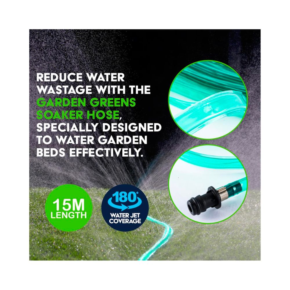Garden Greens Hose Garden Soaker Tube - 15m or 7.5m