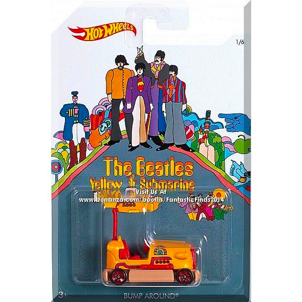 Hot Wheels Beatles Yellow Submarine Assorted