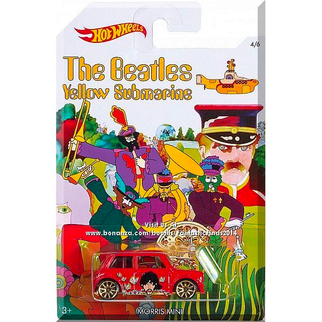Hot Wheels Beatles Yellow Submarine Assorted