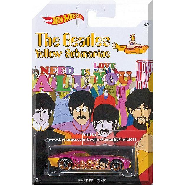 Hot Wheels Beatles Yellow Submarine Assorted