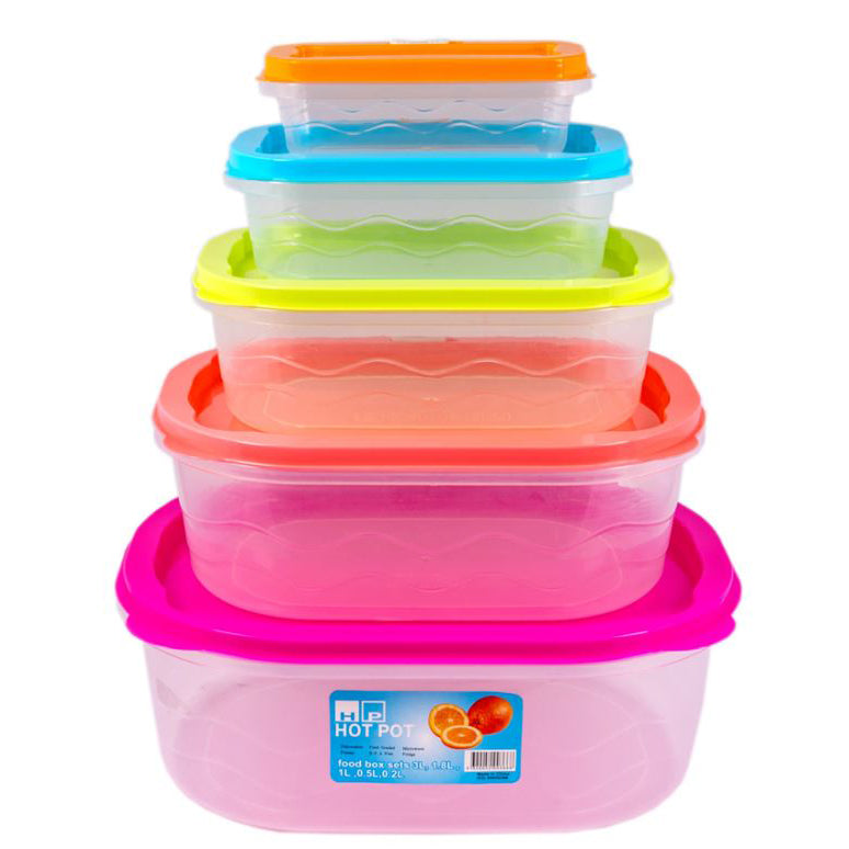 Reusable Food Containers (5 Pack)
