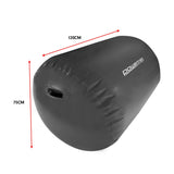 Inflatable Gymnastics Air Barrel Exercise Roller 120cm x 75cm - Black