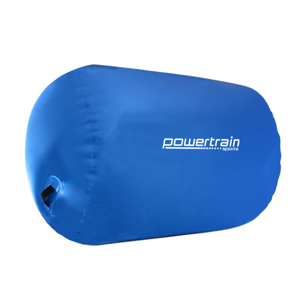 Inflatable Gymnastics Air Barrel Exercise Roller 120cm x 75cm - Blue