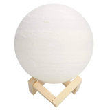 3D Textured LED Lamp W/ Wooden Stand - Jupiter