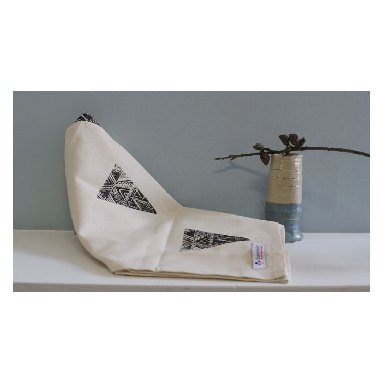 Hand Stamped Tea Towels