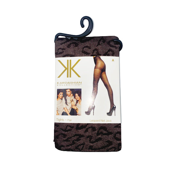 Kardashian Kollection Tights - Leopard Net Java