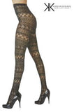 Kardashian Kollection Tights - Geometric Net