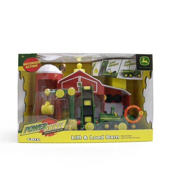 John Deere Power Drive Lift & Load Barn with Motorized Gator Playset