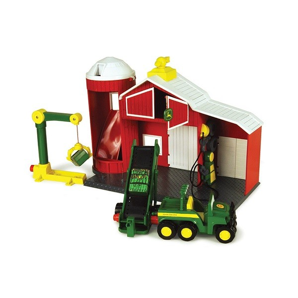 John Deere Power Drive Lift & Load Barn with Motorized Gator Playset