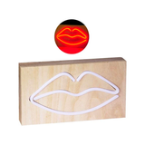 Lazy Dayz Red Lips Neon Light