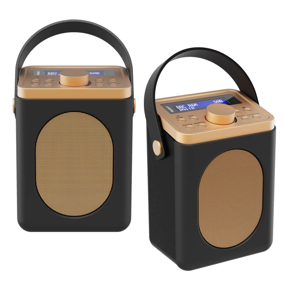 Majority Little Shelford Bluetooth & DAB Radio with Bluetooth-Black-2PK
