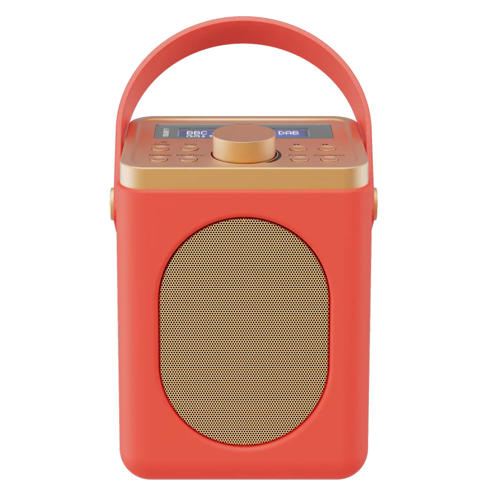 Majority Little Shelford Bluetooth & DAB Radio with Bluetooth-Red-2PK