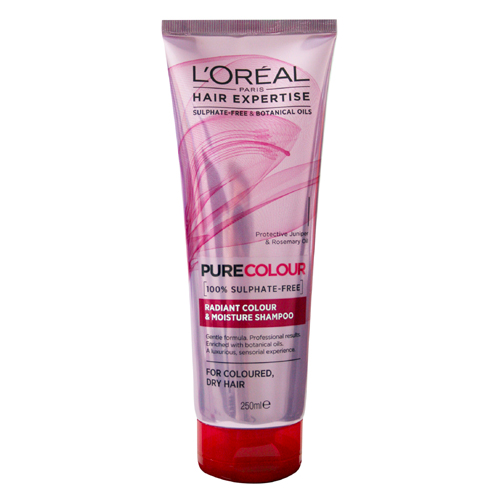 L #39 Oreal Hair Expertise Pure Colour 100% Sulphate Free Shampoo Radiant L #39 Oreal Hair Expertise Pure Colour 100% Sulphate Free Shampoo Radiant