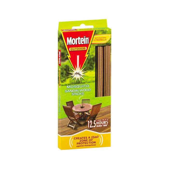 Mortein Outdoor Mosquito Sandalwood Sticks 5 Pack